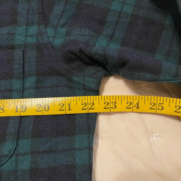 Vintage Pendleton Men’s Virgin Wool Button Shirt Blue Plaid Large - Picture 7 of 12
